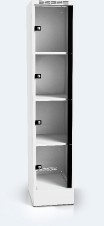  Locker with four glass-filled doors 1920 x 400 x 500